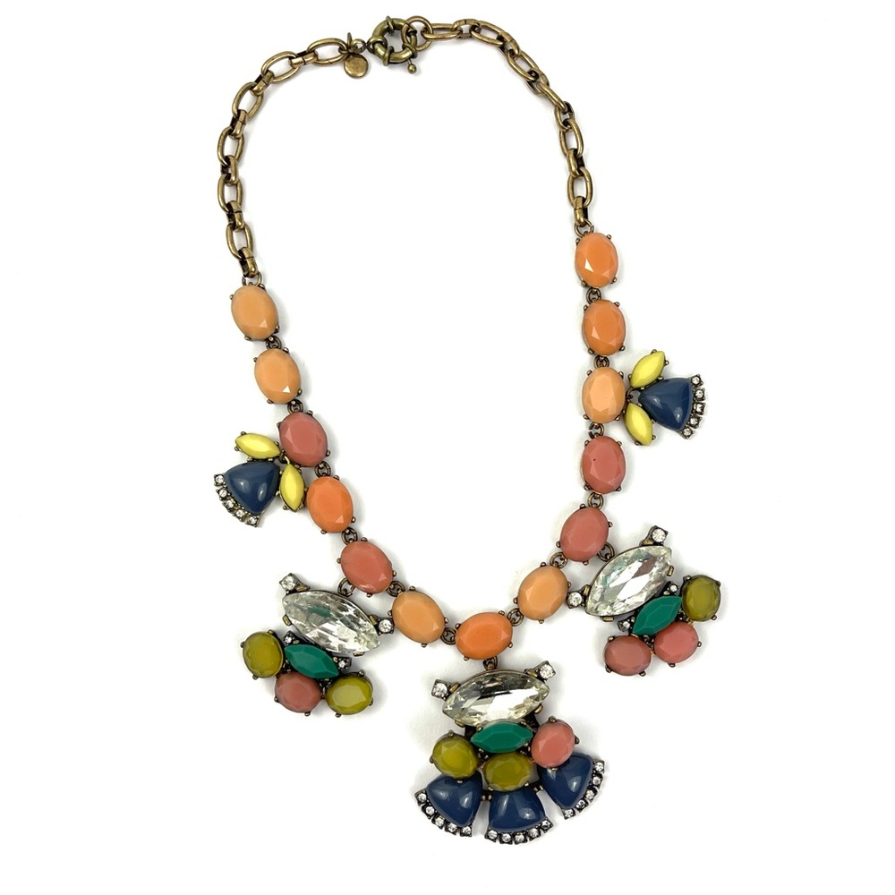 J. Crew Multicolored Statement Necklace - image 1